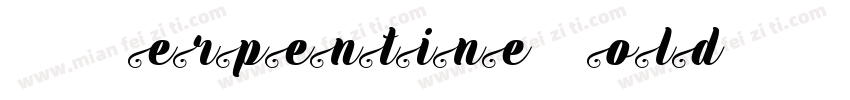 VNISerpentine BoldI字体转换